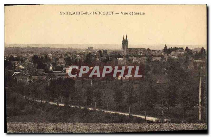 Postcard Old St Hilaire du Harcouet General view