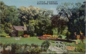 Linen PC Little Norway living museum of Norwegian Village Blue Mounds, Wisconsin