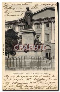 Old Postcard Chambery A statue of Faure 1557 1624