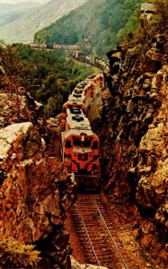 Trains Maine Central Railroad Train RY-2 In Crawford Notch Hew Hampshire