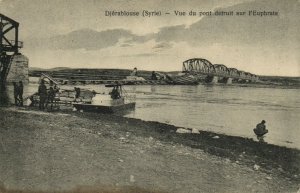 PC CPA SYRIA, DJÉRABLOUSE, VUE DU PONT, (b23305)