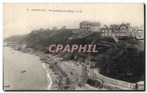 Granville - Generale view of the beach - Old Postcard