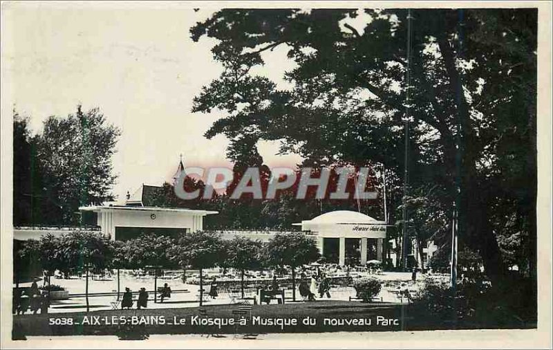 Modern Postcard Aix les Bains Kiosk New Music Park