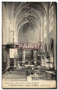 Postcard Old Sezanne Interior L & # 39Eglise