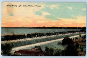 c1910's The Spillway Lytle Lake Cascade River Abilene Texas TX Antique Postcard