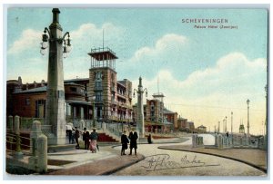 1907 Palace Hotel (Zeezijoe) Scheveningen Netherlands Antique Posted Postcard