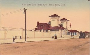 Massachusetts Lynn New State Bath House Lynn Beach 1908