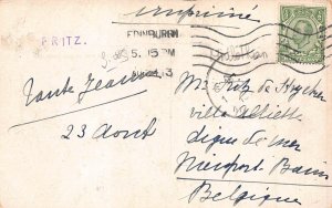 L232 Scotland St Giles Cathedral Statue Carriage Edinburgh vintage postcard