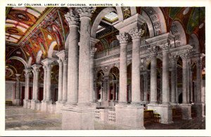 Washington D C Library Of Congress Hall Of Columns