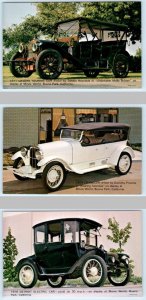 3 Postcards GRAND RAPIDS, MI~Antique Cars Advertising PLAINFIELD LINCOLN MERCURY