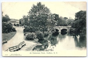 Delaware Park Buffalo New York NY Bridge & Tourist Attraction View Postcard