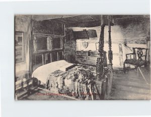 Postcard The Bedroom Anne Hathaways Cottage Stratford upon Avon England