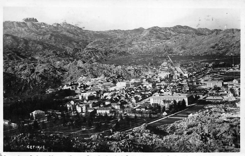 BF2541a cetinje  real photo montenegro postcard