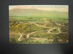 RATON NM Double Horsehoe Curve HAND COLORED Old PC