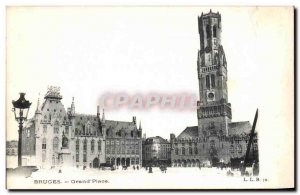 Postcard Old Bruges Grand Place