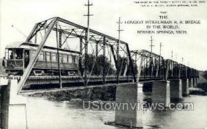 Interurban Railroad Bridge in Berrien Springs, Michigan