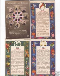 ASTROLOGY HOROSCOPE 200 Postcards pre- 1970 (L4175)