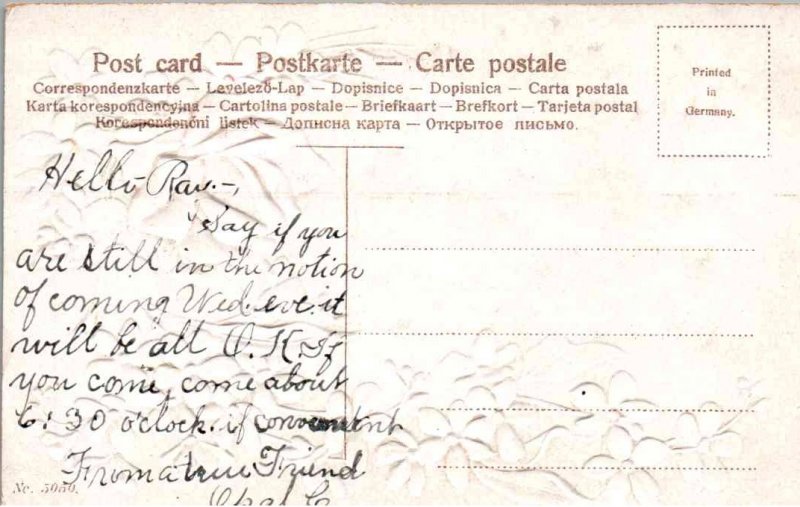 Greenfield, Indiana - Greetings from Greenfield - Glittered - Embossed - c1908