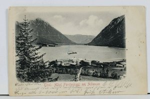 Tirol Hotel Furstenhaus am Achensee c1901 Postcard I4