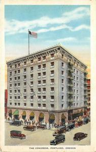 Portland Oregon c1915 Postcard The Congress Hotel