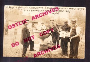 Faribault MINNESOTA RPPC c1910 ADVERTISING Brand Nursery Co. SALESMAN Boy CUTE