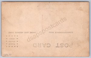 K34/ Interesting RPPC Postcard c1910 Dredge Crew Men Crane Machine 254