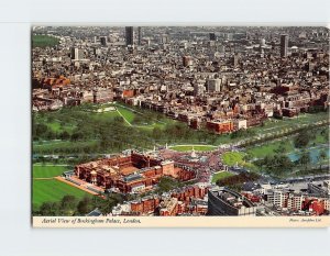 Postcard Aerial View of Buckingham Palace, London, England