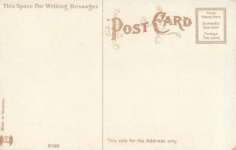 1907-1915 Printed Postcard Castle-type US Post Office, San Antonio TX Unposted