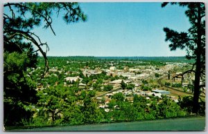 Vtg Flagstaff Arizona AZ Birdseye View of City Postcard