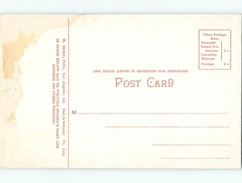 Unused Divided-Back AUDITORIUM INTERIOR Long Beach California CA v3270