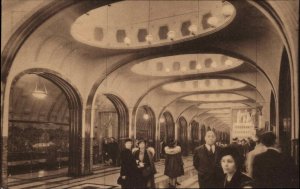 1939 New York World's Fair? Moscow USSR Subway Station Replica Postcard