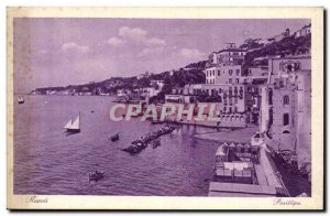 Old Postcard Italy Italia Napoli Posillipo