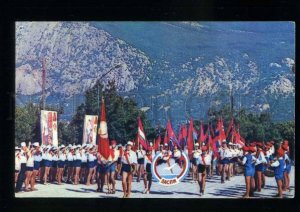 208411 RUSSIA  Sevastopol line in pioneer Camp Laspi old postcard