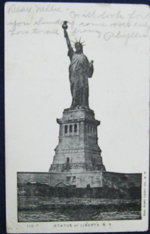 Statue Of Liberty NYC Illustratred Postcard Co #110 1906