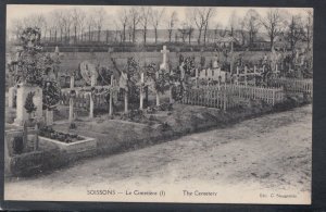 France Postcard - Soissons - Le Cimetiere - The Cemetery   T9899