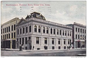Exterior, Northwestern National Bank, Sioux City, Iowa, PU-1913