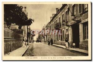 Old Postcard Luc Sur Mer Avenue de la Mer Hotel de Ville