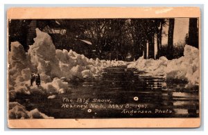 The Big Snow May 3 1907 Souvenir Kearny Nebraska NE DB Postcard V16