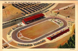 Sun Valley, ID Idaho  SUN VALLEY RODEO GROUNDS Aerial View  ca1940's Postcard