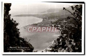 Old Postcard Menton General view from the Italian Border