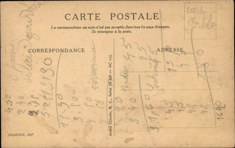 LA 10 CV Citroen Car Automobile c1915 Postcard