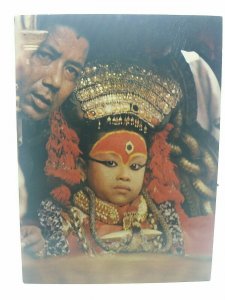 Kumari The Living Goddess Kathmandu Nepal Vintage Postcard 1960s