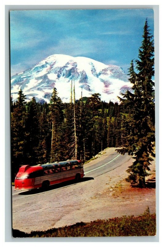 Vintage 1940 Postcard Mount Rainier National Park Washington State