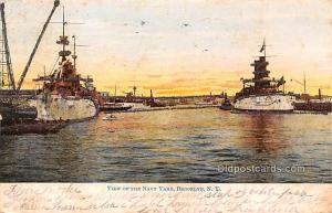 Navy Yard, Brooklyn, NY, USA Military Battleship 1906 