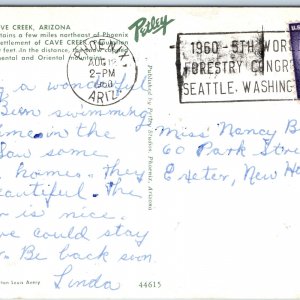 1960 Seattle, Wash. 5th World Foresty Congress Cancel Postal Stamp Cover PC A230