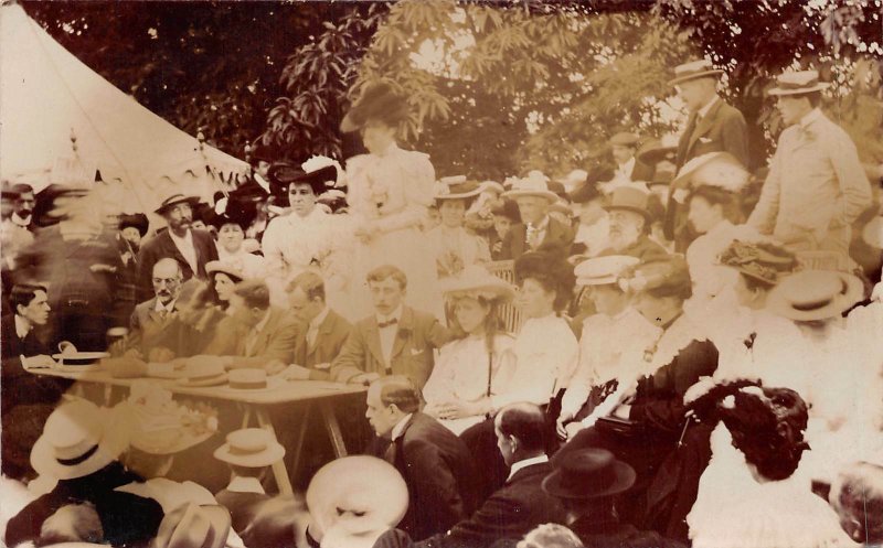 Lot315 social history real photo  men at a table group photo  uk london