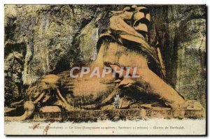 Old Postcard Belfort Lion Work of Bartholdi