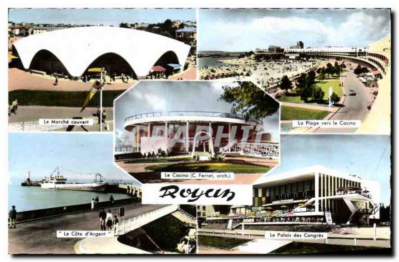 Modern Postcard Royan The covered market The Silver Boat Riviera Convention C...