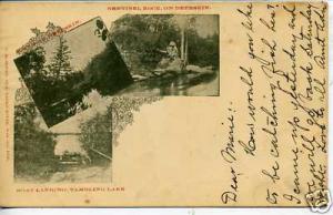 EAGLE RIVER WISCONSIN MULTI VIEW POSTCARD 1905 HEBRON NEB...