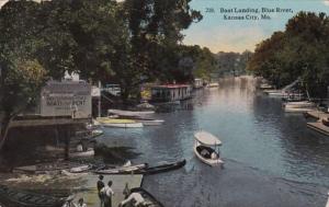 Missouri Kansas City Boat Landing Blue River 1912